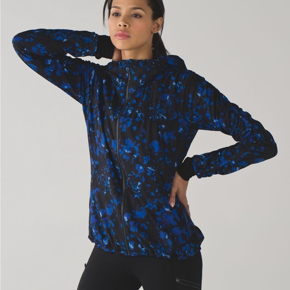 Lululemon Gather Me Slightly Jacket Dandy Digie Porcelaine Black Size 2
